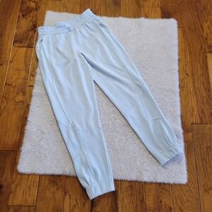 Lululemon Brushed Softstreme Ribbed High-Rise Jogger Pants Women's 6 Powder Blue
